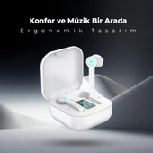 Moodix KI23K49 Bluetooth Kulakiçi Kulaklık Beyaz LCD Ekranlı thumbnail 3