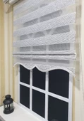Zebra Stor Perde Siyah Çizgli Etek Dilimli STB851 V 01  Siyah 130 x 260 - 4