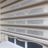 StorBurada Zebra Stor Plise Renk Geçişli Kahve Etek Dilimli STB 484  Kahverengi 100 x 200 thumbnail 5