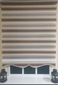 Zebra Stor Plise Renk Geçişli Kahve Etek Dilimli STB 484  Kahverengi 30 x 200 - 5