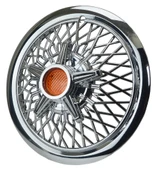 Jant Kapağı Kırılmaz Telli Yıldız Fırfırlı Turuncu 12" ABS Krom Paslanmaz 4'lü (TAKIM OLARAK) - 3