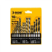 SGS 1418 16 PARÇA  AHŞAP/METAL/BETON  MATKAP UCU SETİ - 2
