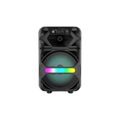 Sunix 20W 2400 Mah Mikrofonlu Led Işıklı Taşınabilir Bluetooth Hoparlör BTS-410 - 1