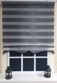 Zebra Stor Perde Organze Siyah Kırçıl Etek Dilimli STB904  Siyah 100 x 200 - 3