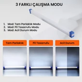 Upway Mıknatıslı Şarjlı Su Geçirmez 52cm Ev Kamp Acil Durum Aydınlatma Seyyar LED Lamba - 4