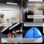 Upway Mıknatıslı Şarjlı Su Geçirmez 52cm Ev Kamp Acil Durum Aydınlatma Seyyar LED Lamba - 6