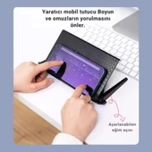 Coofbe Katlanabilir Ayarlanabilir Monitör Tv Üstü Stand Modem Kumanda Standı Tv Üstü Stand Organizer - 6