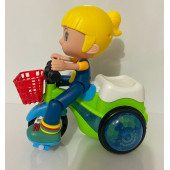 Stunt Bıcycle Sesli Ve Işıklı Bisikletli Bebek Oyuncak -YJ-3024 - 3