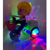 Stunt Bıcycle Sesli Ve Işıklı Bisikletli Bebek Oyuncak -YJ-3024 - 6