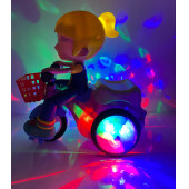 Stunt Bıcycle Sesli Ve Işıklı Bisikletli Bebek Oyuncak -YJ-3024 - 1