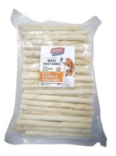 Warf Beyaz Burgu Köpek Kemik - 100 lü - 12cm - 1