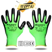 Handy HN-16 Nitril Kaplama İş Eldiveni Sanayi İnşaat Usta Eldiven - 12