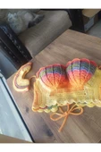 MAM Handmade Renkli Kol Detaylı Büstiyer Crop Top - 7