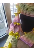 MAM File Desen Kurdeleli Bahar Bolero Handmade - 4