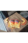 MAM Handmade Renkli Kol Detaylı Büstiyer Crop Top - 2