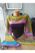 MAM Mevsimlik Kadife Bolero Handmade - 3