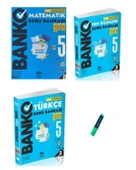 5. Sınıf Banko Serisi Matematik Türkçe ve Fen 3lü Set Soru Bankası - 1