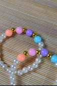 İnci Çocuk Bileklik Çok Renkli 10 Adet thumbnail 2