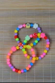 Renkli Boncuklu Çocuk Bileklik 10 Adet thumbnail 3