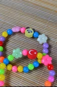 Renkli Boncuklu Çocuk Bileklik 10 Adet - 2