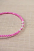 Kız Çocuk Renkli Boncuklu Taç Pembe 10 Adet - 2
