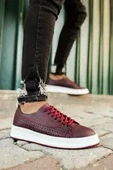 DERİ  Chekich CH043 BT Erkek Ayakkabi BORDO K&A - 1