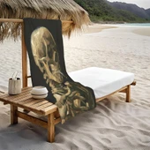 Dekoratif Modern Desenli Plaj Deniz Havlusu Peştamal 80x160 CM PİKA12 RENKLİ 80 X 160 - 1