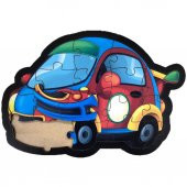 Farbu Oyuncak Araba Tosba 18 Pcs Eğitici Ahşap Puzzle FBP35 - 2