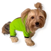 Shipy Pink Stripe Kulaklı Köpek Tulumu Kıyafeti - 2