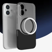 iPhone 16 Plus Kablosuz Şarj Destekli Kılıf Mıknatıslı Duble Kapak thumbnail 3