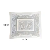 Epoksi Silikon Kalıp Fotoğraf Çerçevesi Yapraklı  9.5X11 CM thumbnail 2