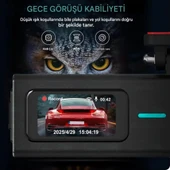 F8 4K UHD Araç İçi Kamera 128GB – Wi-Fi, IR Gece Görüşü, APP Kontrol DashCam - 2