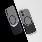 iPhone 16 Plus Kablosuz Şarj Destekli Kılıf Mıknatıslı Duble Kapak thumbnail 1