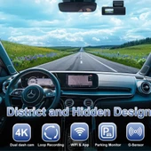 F8 4K UHD Araç İçi Kamera 128GB – Wi-Fi, IR Gece Görüşü, APP Kontrol DashCam - 5