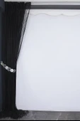 DÜZ İP PERDE 0.80 mm ANTRASİT RENK 300 Cm En 280 Cm Boy HAZIR YASSI KALIN ŞERİT İP PERDE thumbnail 4