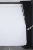 DÜZ İP PERDE 0.80 mm ANTRASİT RENK 300 Cm En 280 Cm Boy HAZIR YASSI KALIN ŞERİT İP PERDE thumbnail 5