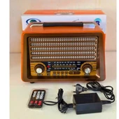Gerçek Ahşap Eskitme Görünümlü RT-750 Nostaljik Müzik Kutusu – 3 Band Radyo / Bluetooth / USB - 7
