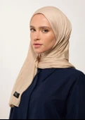 Tesettür Şal - Bej Penye - 1