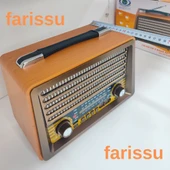 Gerçek Ahşap Eskitme Görünümlü RT-750 Nostaljik Müzik Kutusu – 3 Band Radyo / Bluetooth / USB - 4
