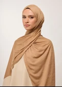 Tesettür Şal - Camel Penye thumbnail 4