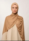 Tesettür Şal - Camel Penye thumbnail 2