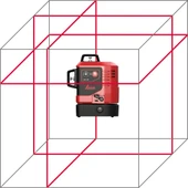 ﻿LEICA LINO L6R 3 Eksen 360 Derece Çapraz Çizgili Şarjlı Kırmızı Lazer Terazi - 8