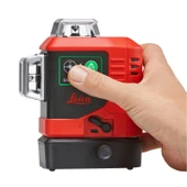 ﻿LEICA LINO L6G 3 Eksen 360 Derece Çapraz Çizgili Şarjlı Yeşil Lazer Terazi - 4