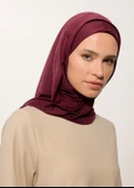 Rabia Z - Jarsey Tesettür Şal Mürdüm - 5
