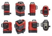 ﻿LEICA LINO L6R 3 Eksen 360 Derece Çapraz Çizgili Şarjlı Kırmızı Lazer Terazi - 6