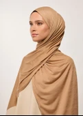 Tesettür Şal - Camel Penye thumbnail 3