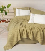 Cotton Box Aura Çift Kişilik Pike Takımı Pebble Hardal - 1