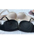 UMT Underwear Dolgulu El Destekli Lazer Kesim Göğüs Dekoltesi İpli Ayarlanabilen Double Push Up Sütyen - 3