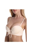 UMT Underwear Dolgulu El Destekli Lazer Kesim Göğüs Dekoltesi İpli Ayarlanabilen Double Push Up Sütyen - 5