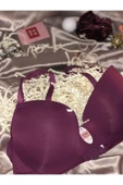 UMT Underwear Lazer Kesim Mor Hayalet Sütyen - 3